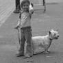 Girl with dog...