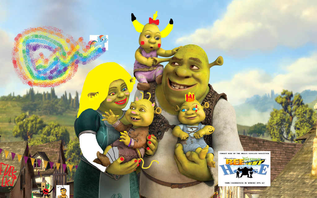 True Love: Oga and Shrek and the babies by BSHREKTESTINTHEHOUSE on  DeviantArt