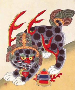 Minwha(Korean Folk art)-Haetae