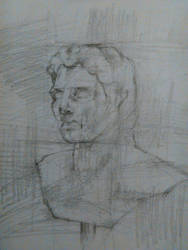 Alexander the Great (bust) fast pencil sketch