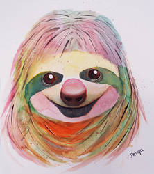 Watercolor Sloth