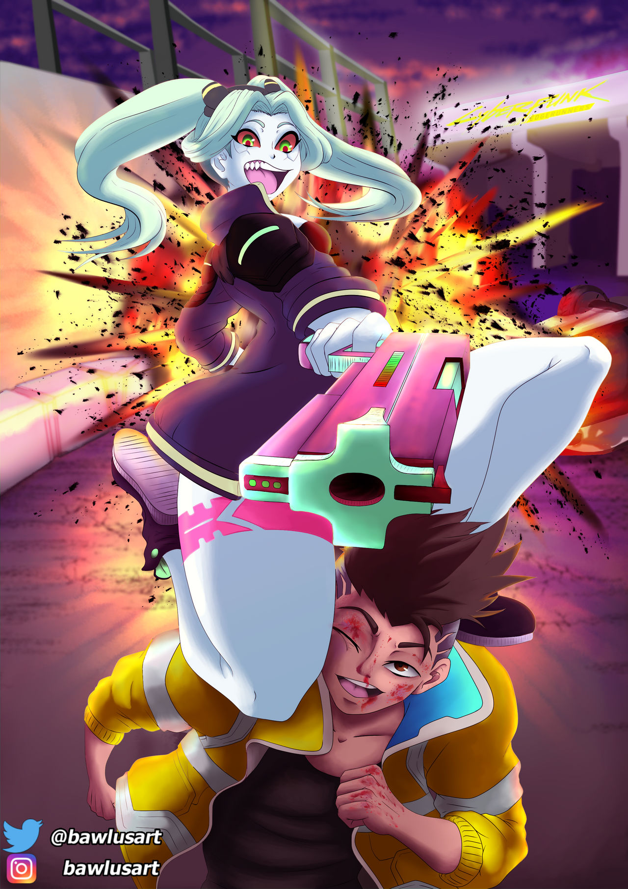 cyberpunk edgerunners rebecca and david by KVargr on DeviantArt