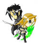 Libra and Emerald - Chibi Form