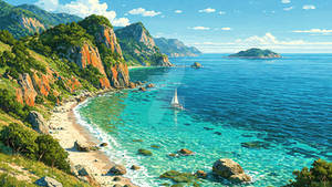 Sailing through clear blue dreams