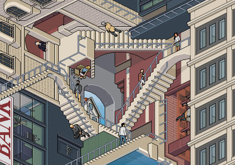(2013) Pixel Escher