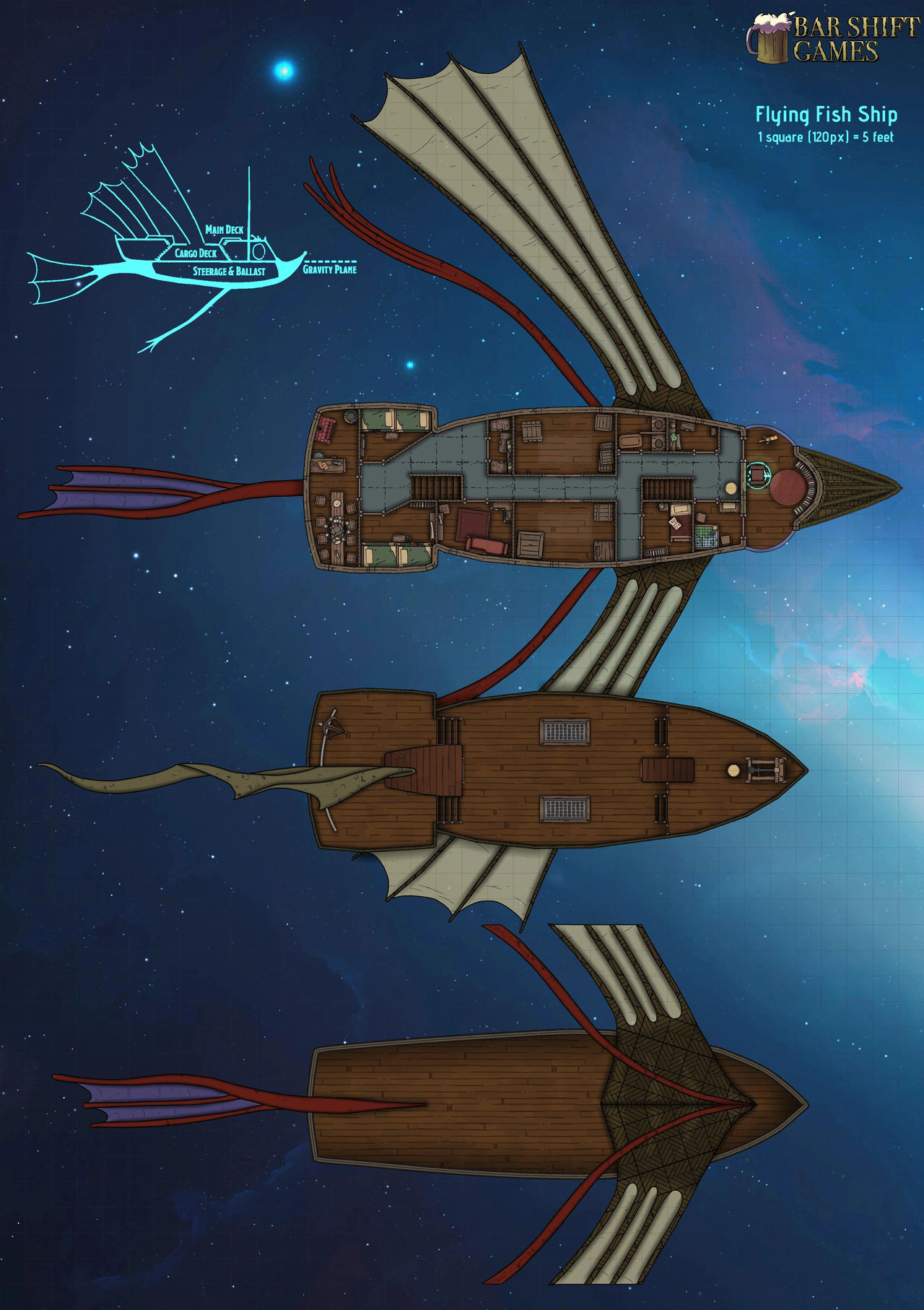 Flying Fish ship by Impman2 on DeviantArt