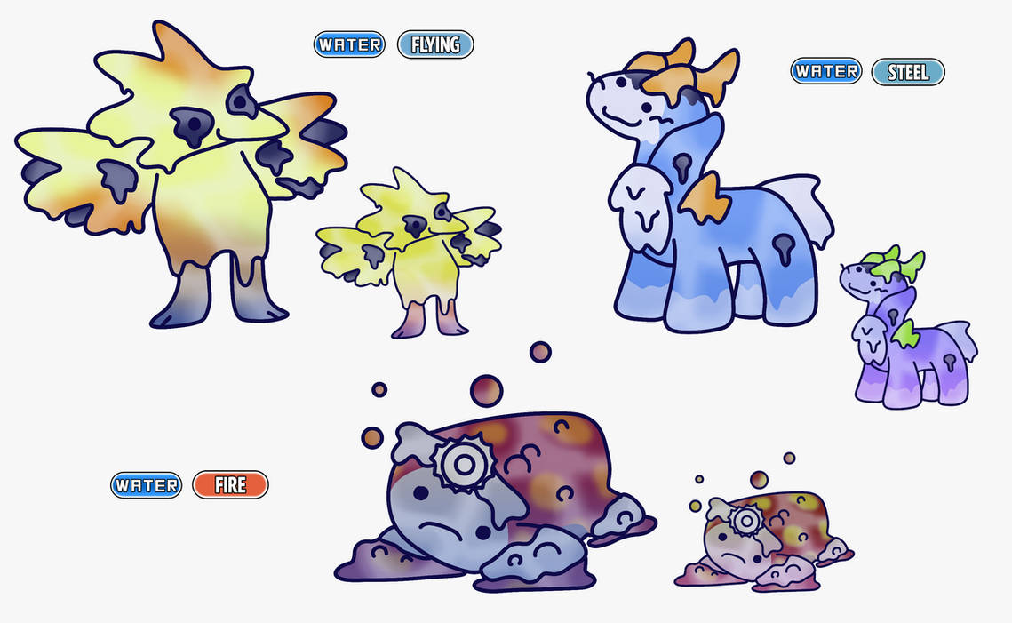Ditto Water Types More water ditto forms by ShadowTheDragonCat on DeviantArt