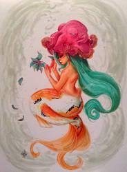 koi mermaid commission