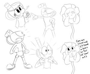 Cuphead doodles