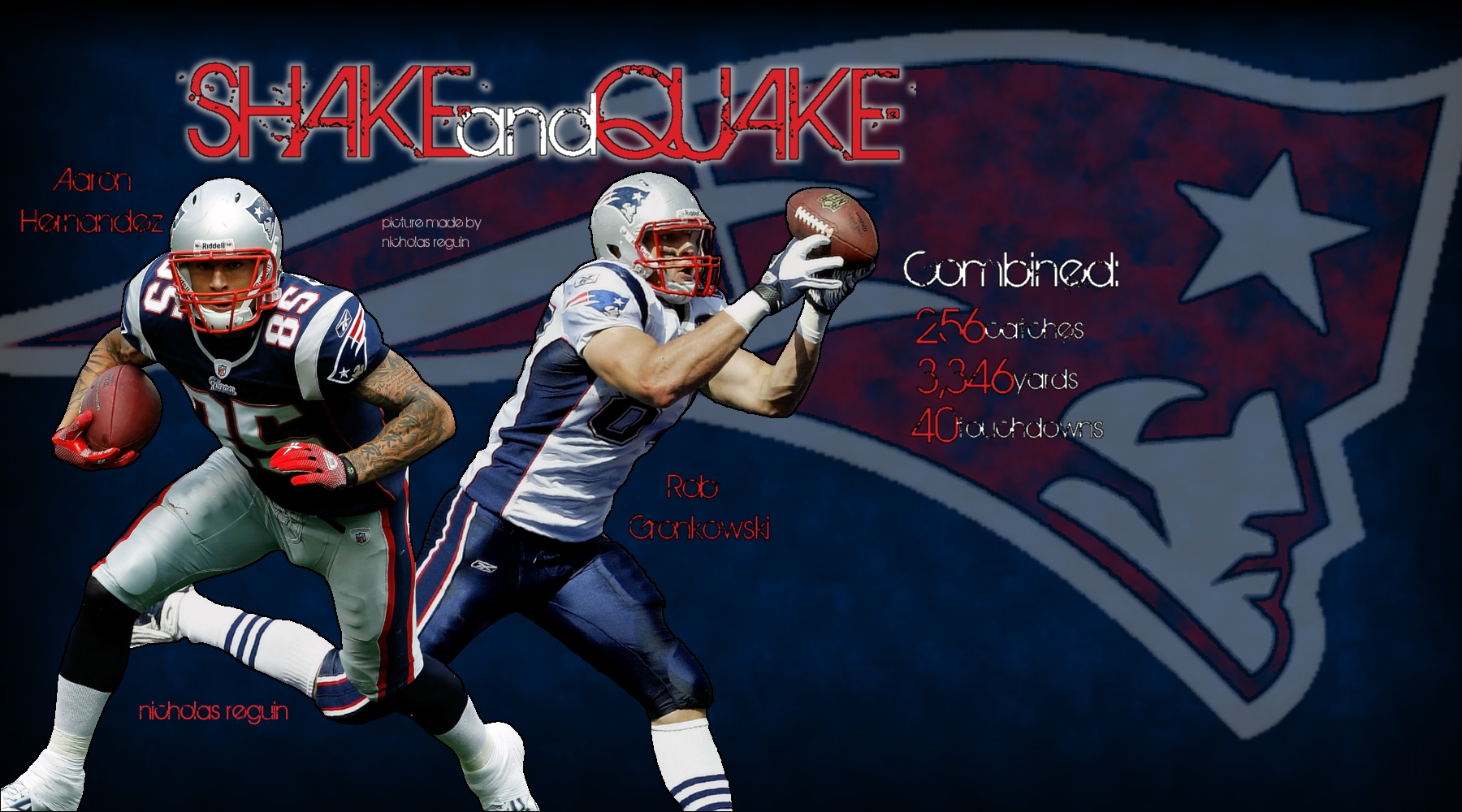 'Shake And Quake' Hernandez and Gronkowski Pic