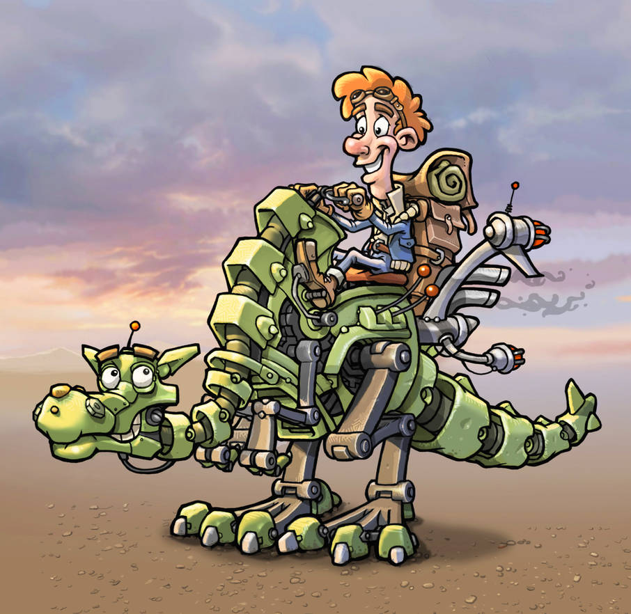 Dinosaur Robot by sormann3d on DeviantArt Dinosaur Robot by sormann3d on DeviantArt