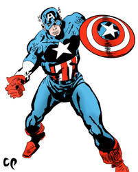 Marvel Comics Captain America - Digital Art