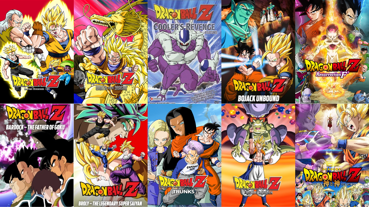 The List! (Dragon Ball Z Movies in order) by joshartstudios on DeviantArt