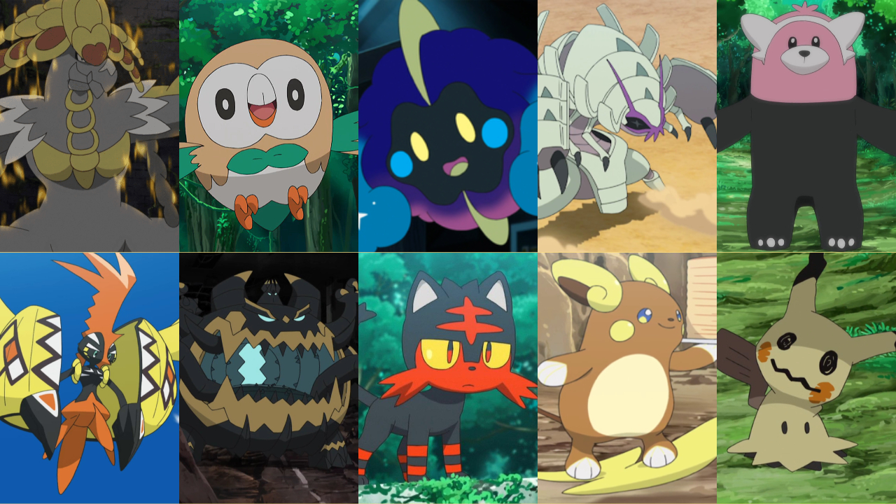 Top 10 Pokemon from Sun and Moon by HeroCollector16 on DeviantArt