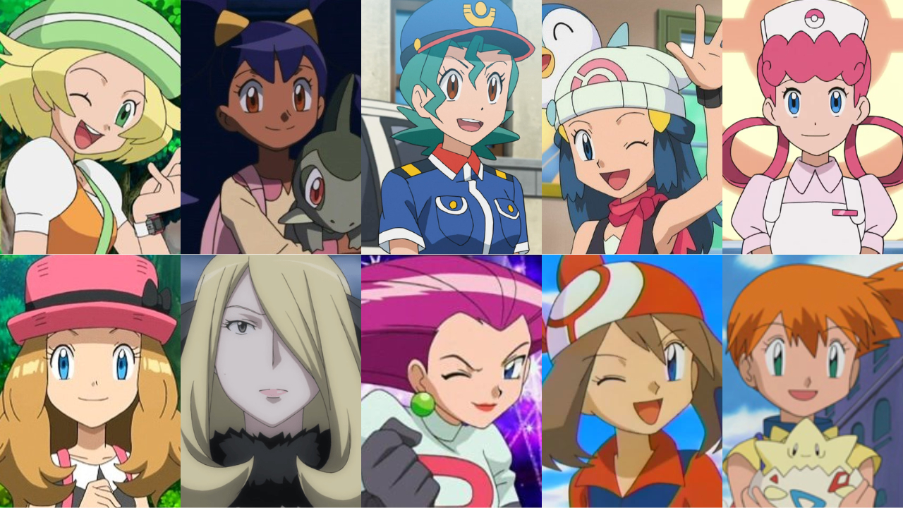 Top 10 Female Pokemon Characters by HeroCollector16 on DeviantArt