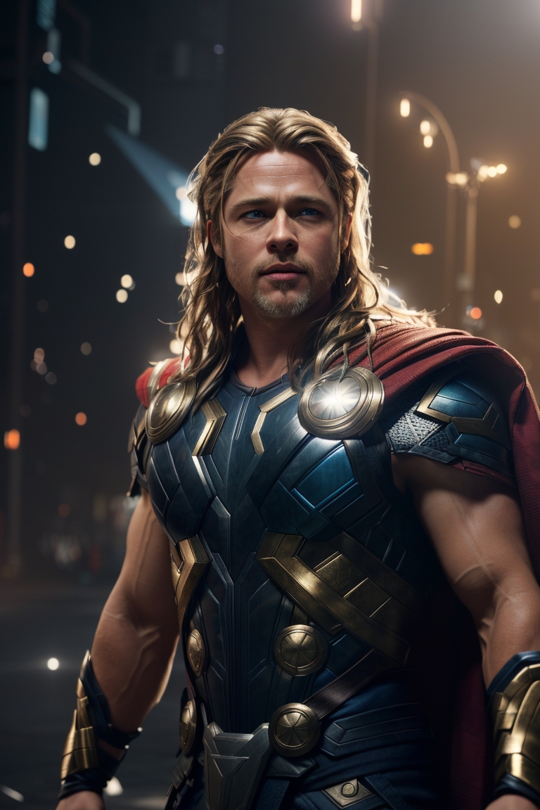 Brad Pitt as Thor by Dany20041308 on DeviantArt