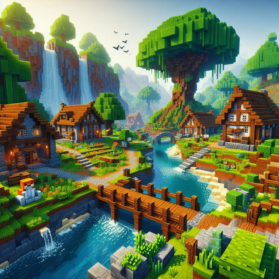Minecraft landscape by Dany20041308 on DeviantArt
