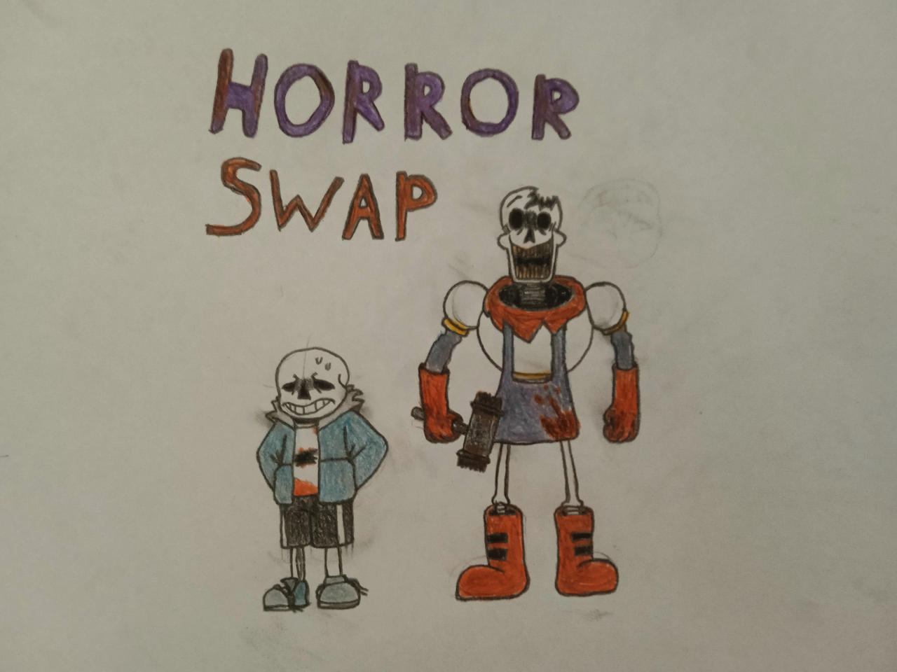 Underhorror HorrorSwap SkeleBros! by YourPalR0Z on DeviantArt