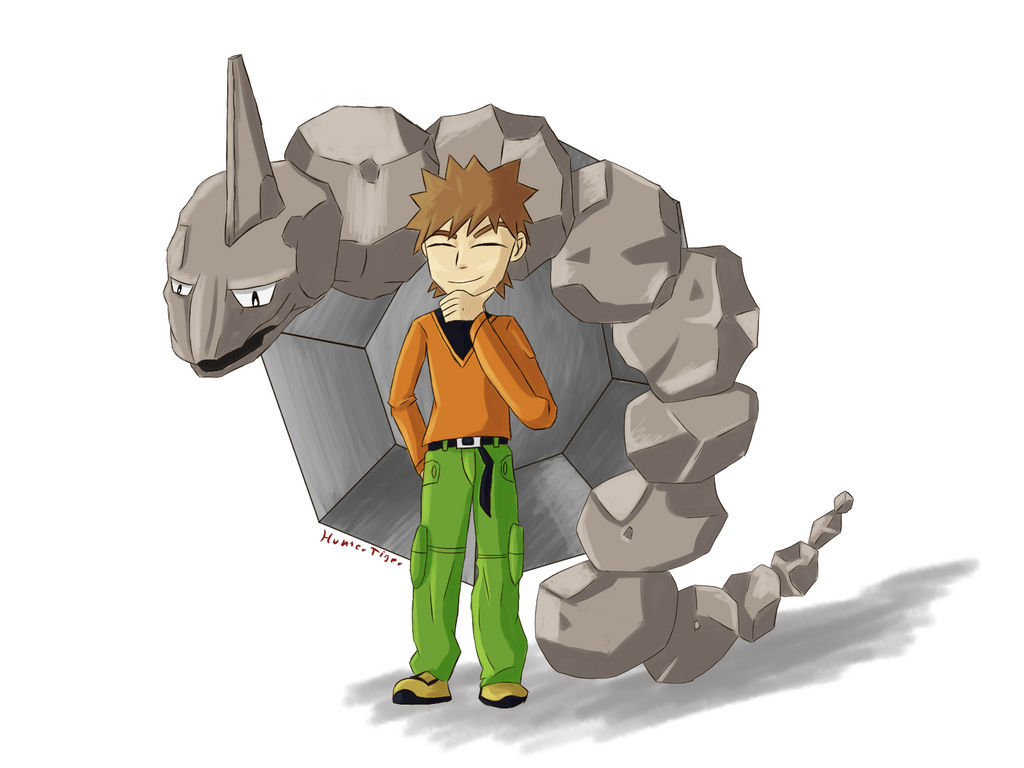 Trainer Riding Onix Brock and Onix by HunterTiger0 on DeviantArt