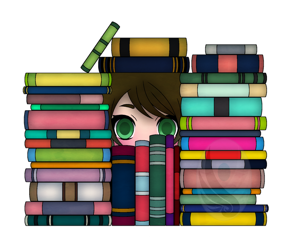 Character Stack YCH - Stack Of Books (Persona) by NightmareZanez on DeviantArt