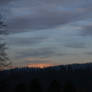 orange and red sunset with clouds