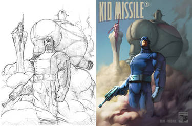 Kid Missle, Sketch to Color