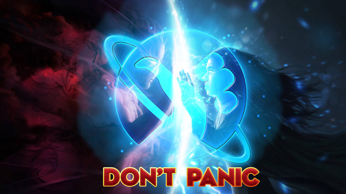 Don't Panic Wallpaper by KushMastaFresh on DeviantArt