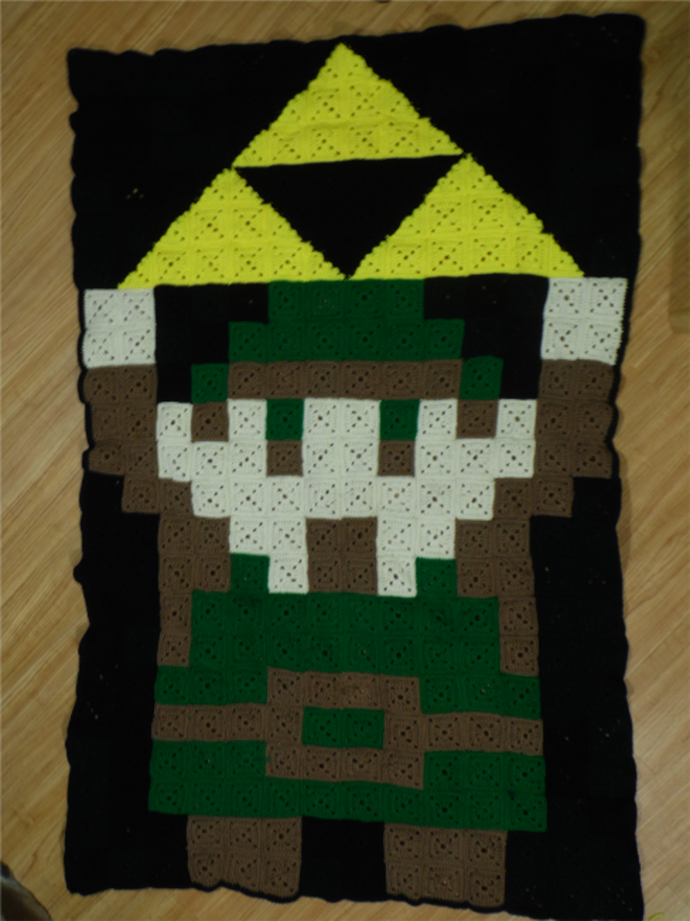 Link and Triforce Crochet Afghan