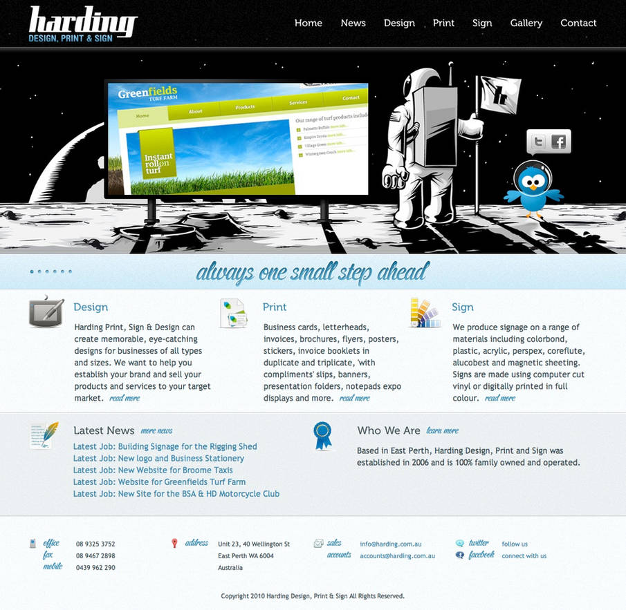 Harding Design, Print and Sign