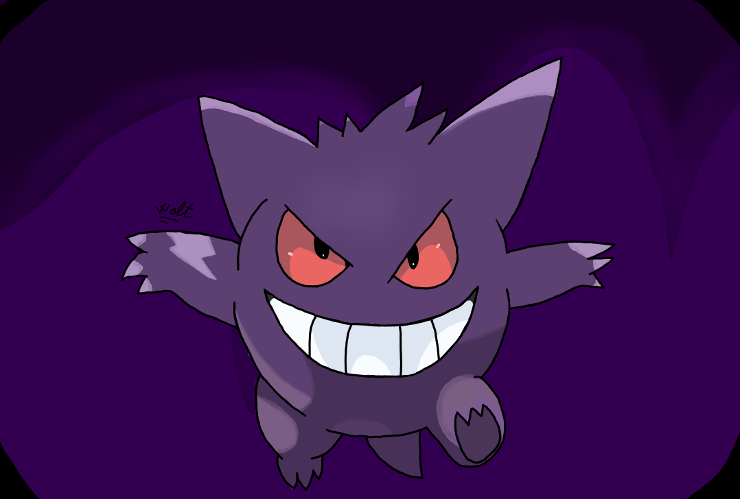 Gengar (ANIMATED) by Shenaniganza on DeviantArt