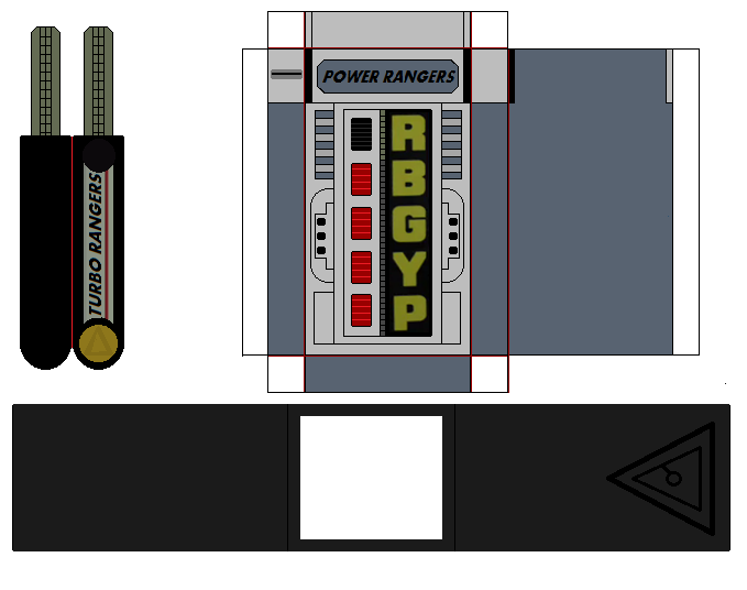 Paper Power Rangers turbo morpher