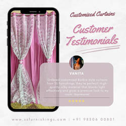 Customized Barbie style double curtains - post