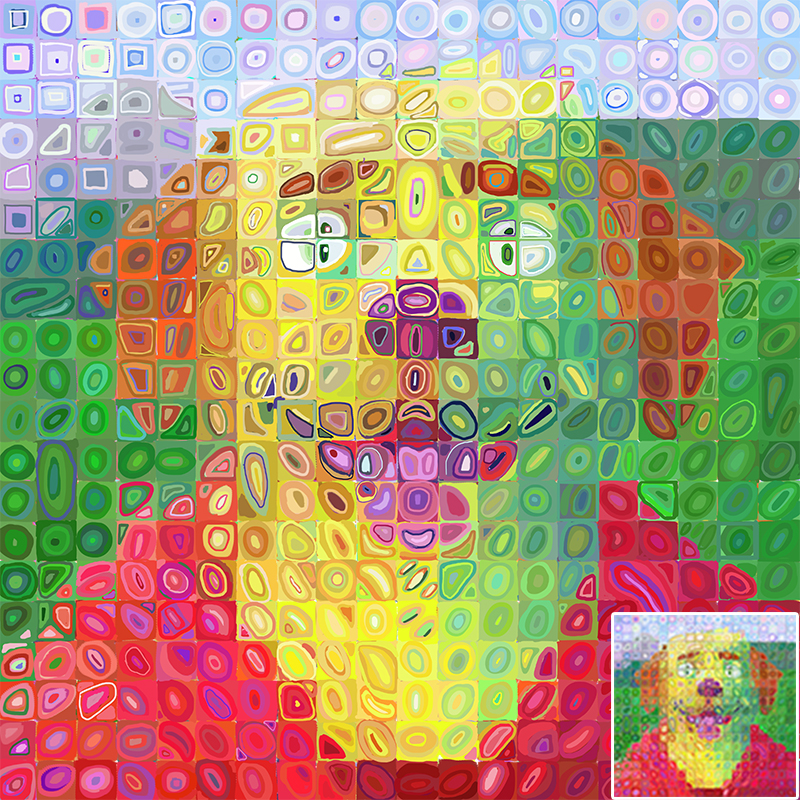 Simon [Chuck Close portrait]