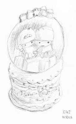 Little Twin Stars Snow Globe
