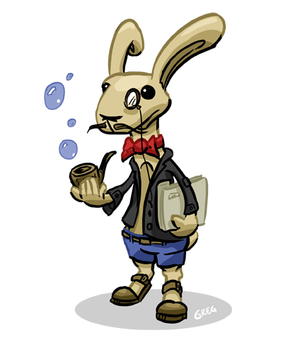 Prof Bunny by werehare on DeviantArt