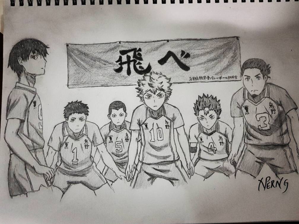 Haikyuu!! - Karasuno Team (face) by VK-for-da-win on DeviantArt