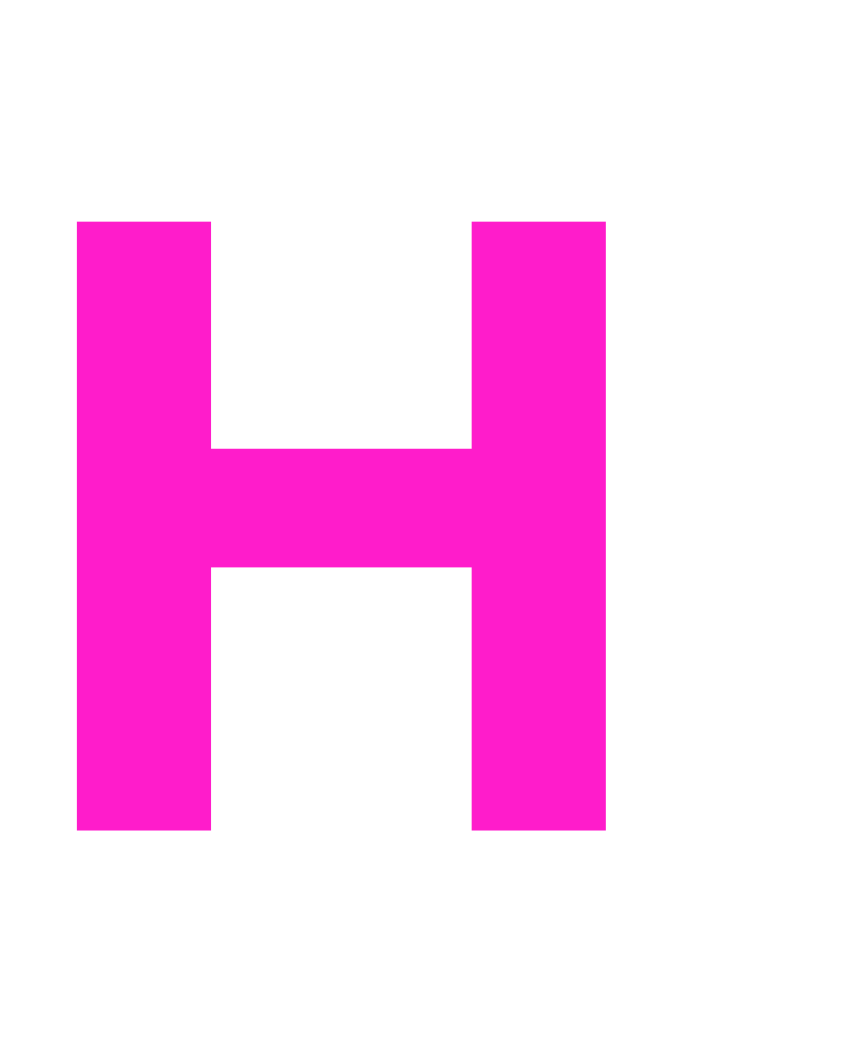 Uppercase Pink H by KCF2014DoesDA on DeviantArt