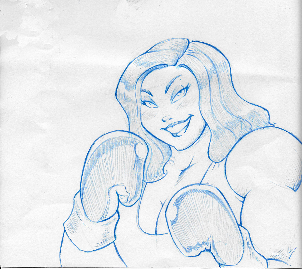 Boxing Pin Up Boxing Girl by BuxomBoxerz on DeviantArt