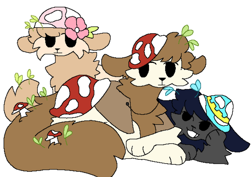 Mushroom gang! by Biirdex on DeviantArt