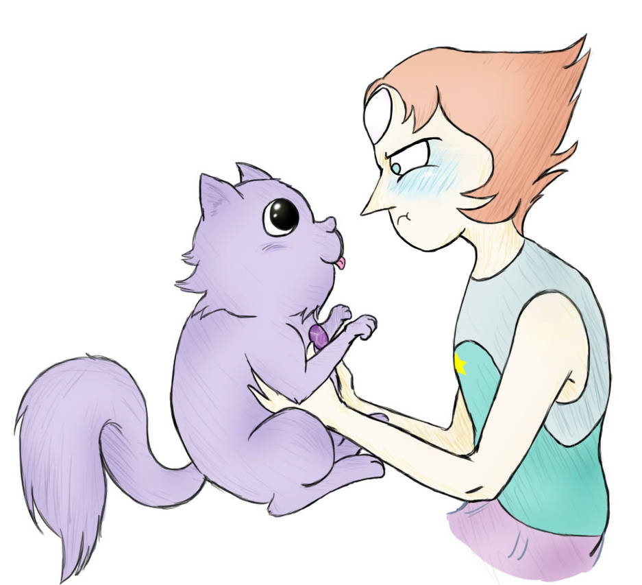 Cat!Amethyst/Pearl by Black-Claudia