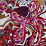 Back Side of Swirly, Abstract Glass Painting
