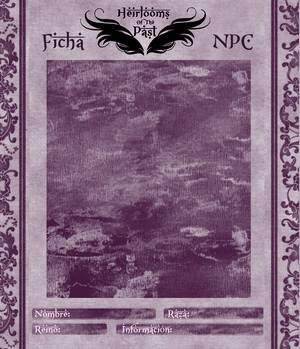 HOTP: Ficha NPC -Blanc-