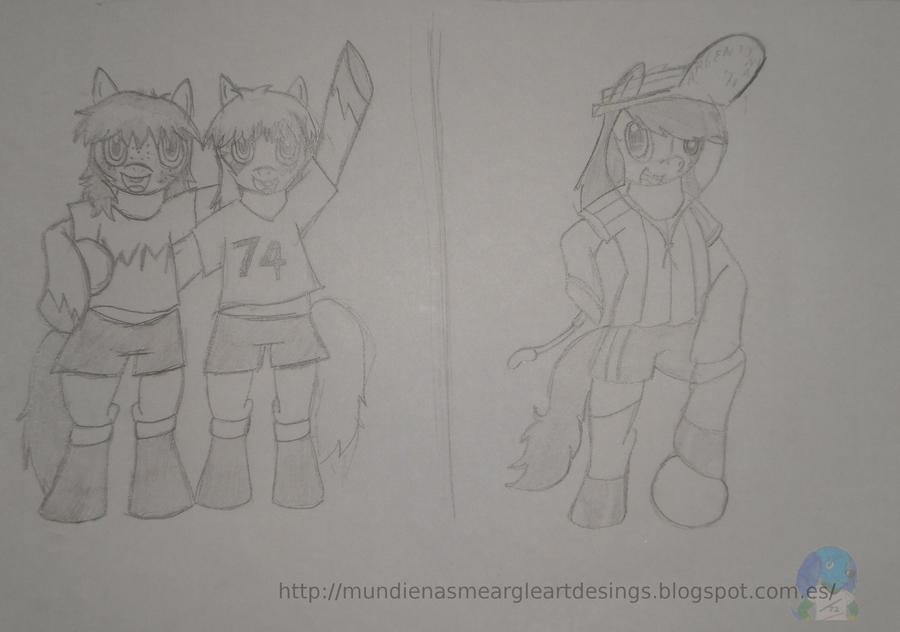 World Cup Mascots pony version TipnTap n' Gauchito