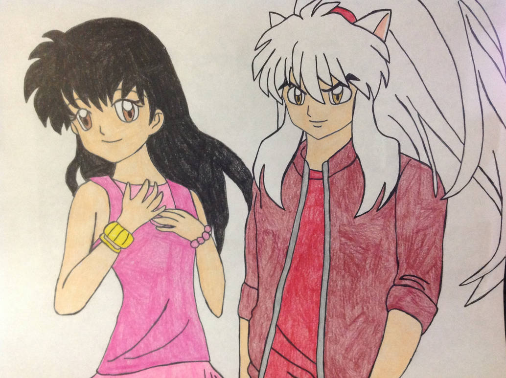 Sudadera Casual Inuyasha Kagome Cute Embrace Print Trend Sudadera Casual Inuyasha Kagome Cute Embrace Print Trend