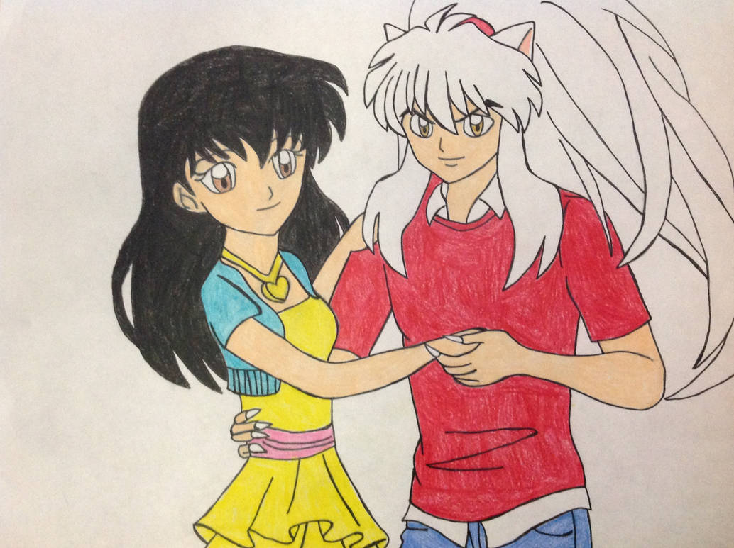 Sudadera Casual Inuyasha Kagome Cute Embrace Print Trend Sudadera Casual Inuyasha Kagome Cute Embrace Print Trend