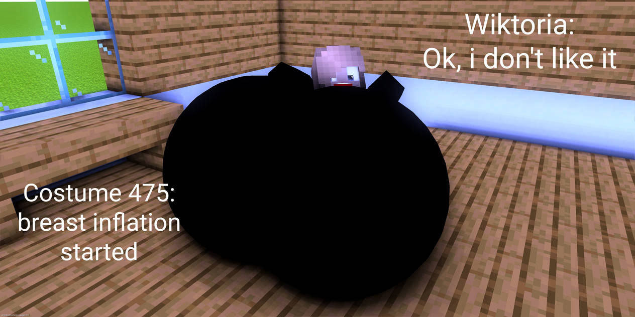 Wiktoria and mystery costume inflation 4 by KEJWII on DeviantArt