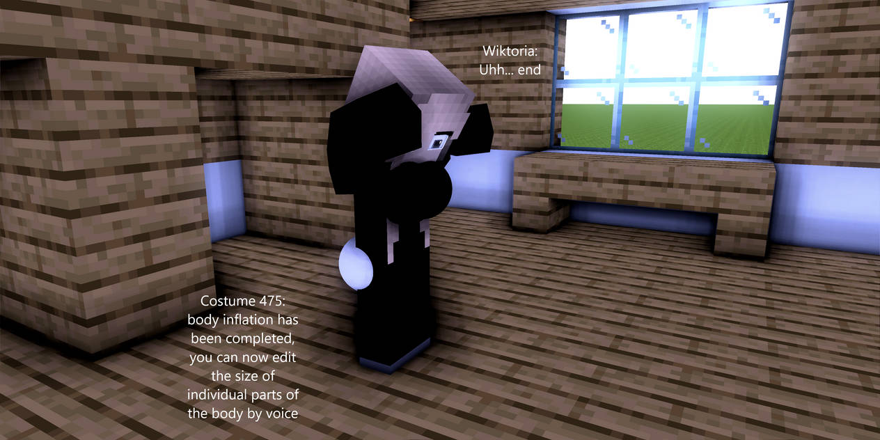 Victoria Minecraft Inflation Wiktoria and mystery costume inflation 9 by KEJWII on DeviantArt