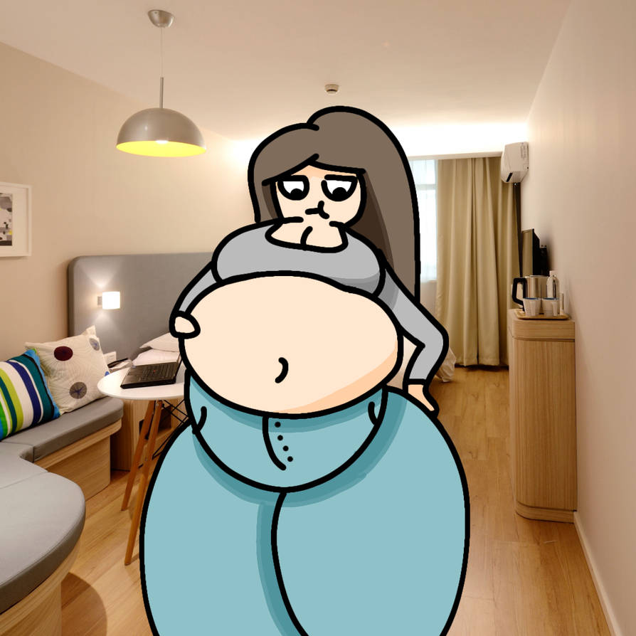 Body Inflation Science Random girl in BloatCity #2 body inflation by KEJWII on DeviantArt