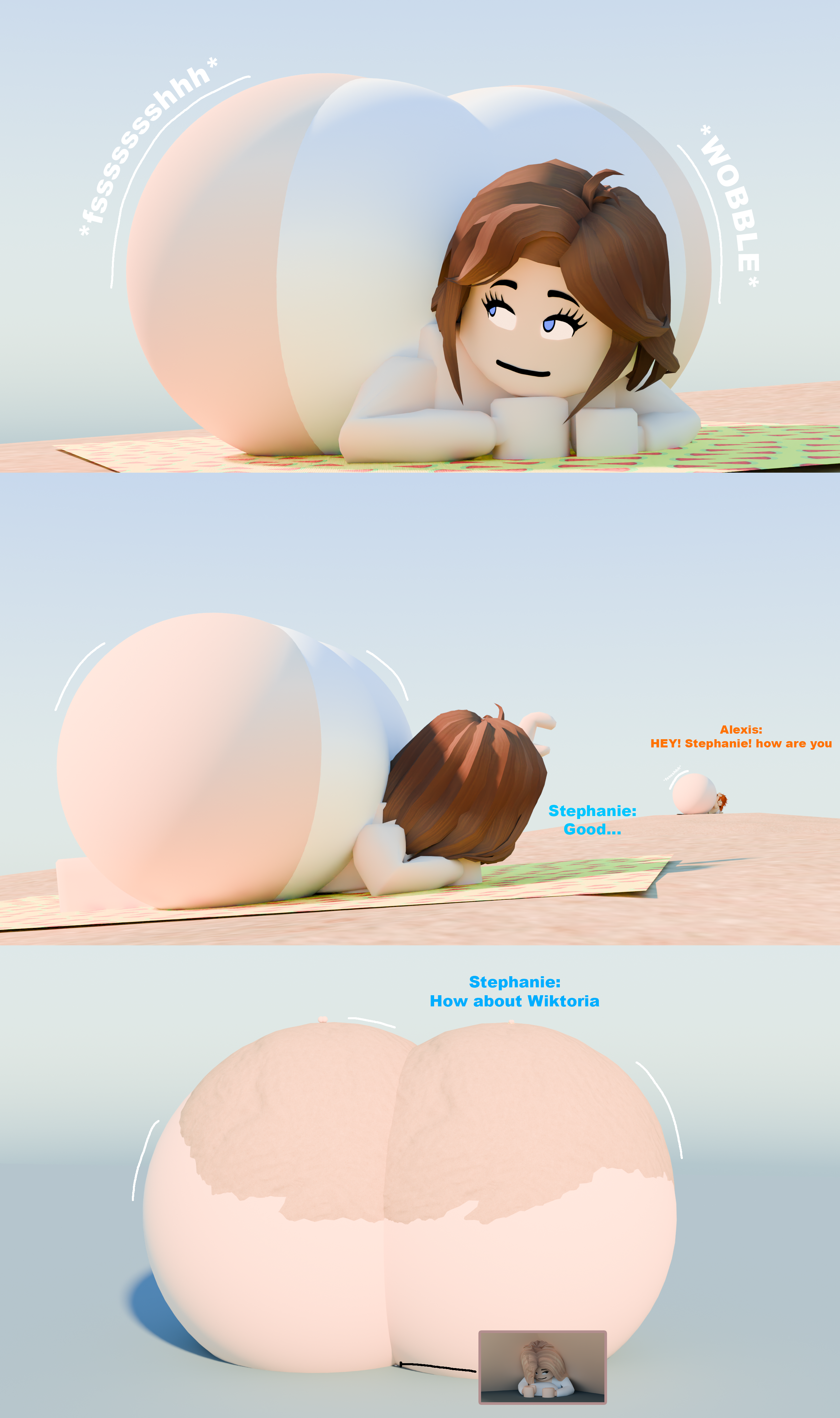 Wobbly beach