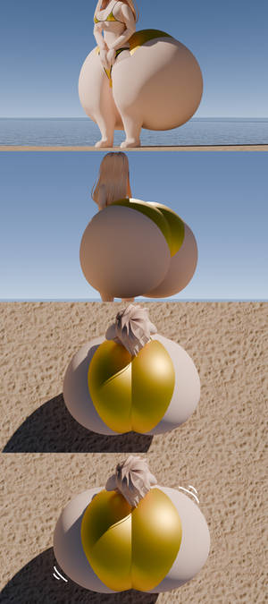 Wikiniapl on the beach - ass inflation 28